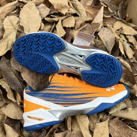 Giày Thể thao Tennis Yonex chính hãng Power Cushion Team AC Cam Xanh - Orange Shoes - size 35 37.5 38 39 39,5 41 43 45