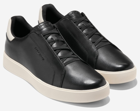 Giày hiệu Cole Haan chính hãng GrandPro Luxe Slip-On Sneakers Black White - Đen Trắng