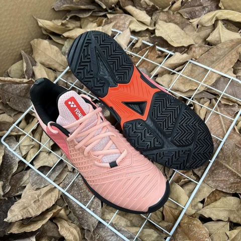 Giày Tennis Yonex chính hãng Power Cushion Sonicage 3 Hồng Đỏ - Tennis shoes Pink Red - size 37 38 39