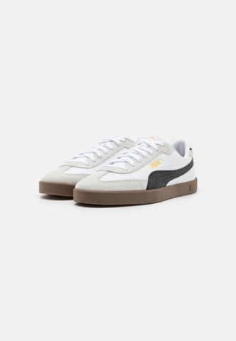 Giày Puma chính hãng CLUB II ERA UNISEX Trainers  Black White Gumsole - Trắng đen đế gum size 40 41 42