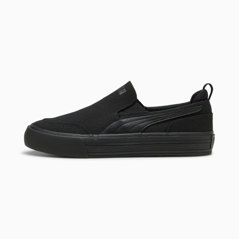 Giày sneaker thể thao chính hãng Puma Slip on  Court Classic Vulcanized All Black - Đen