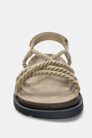 Giày sandals chính hãng Pull&Bear Cord Beige- Be