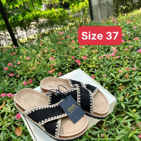 Dép đế trấu chính hãng Châu Âu size 36 37