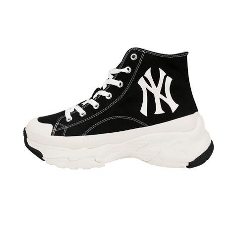 Giày MLB Chunky High New York Yankees Black White chính hãng - Đen Trắng