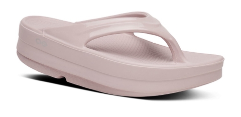 Dép phục hồi sức khoẻ chính hãng OOFOS Healthy Platform Pink Sandal - Hồng đế cao