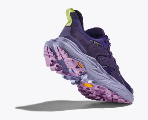Giày Thể Thao Chạy Bộ Leo Núi Hoka Anacapa 2 Low GTX Meteor / Cosmic Sky - Hiking Trail - size 38-  Tím