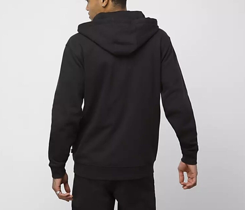 Áo khoác Hoodie Vans chính hãng Clockwise Full Zip Hoodie Black Cotton Sweatshirt Checkerboard VN000BN4BLK Đen
