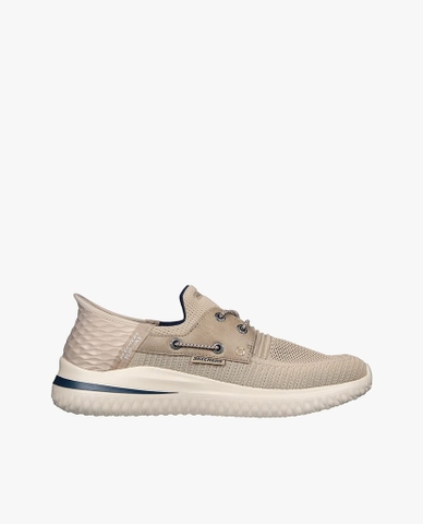 Giày SKECHERS chính hãng Slip on nam Delson 3.0 - Be