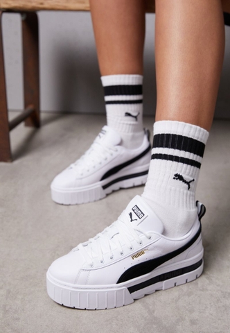 Giày Puma chính hãng Mayze White Black - Trắng Đen