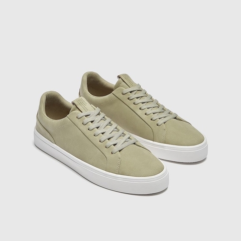 Giày sneaker Pull&Bear chính hãng Olive Classic - Xanh rêu Dáng cổ điển