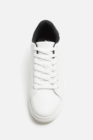 Giày sneaker Zara chính hãng White Platform - Dáng đế dày Trắng