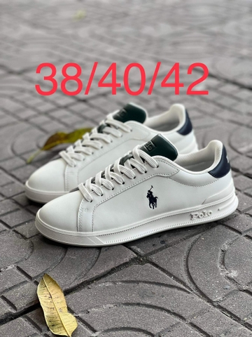 Giày sneaker hàng hiệu Polo Ralph Lauren Heritage Court II White chính hãng - nhiều phối màu Trắng