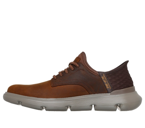 Giày Skechers Oxford chính hãng Slip-ins Garza Gervin Brown - Nâu