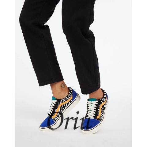 Giày Vans Chính Hãng Old Skool Zebra Blue Comfycush