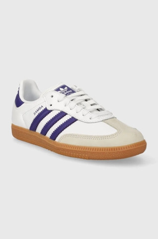 Giày Adidas Originals Samba OG Blue White - Chính hãng - size 38 - Trắng xanh