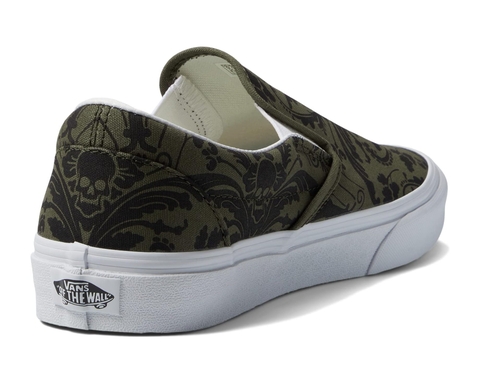 Giày Vans chính hãng Skull Tapestry Grape Leaf/True White
