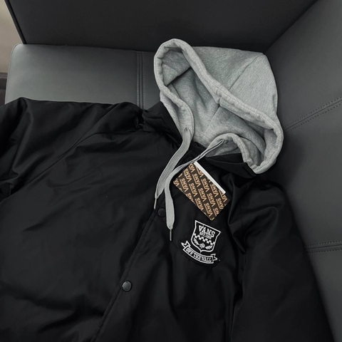 Áo choàng khoác phao ấm Vans chính hãng Đen