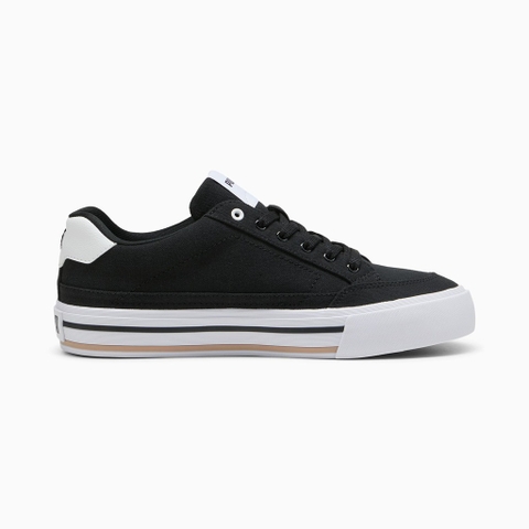 Giày thể thao sneaker chính hãng Puma Court Classic Vulcanised Formstrip Unisex Black White - Đen trắng