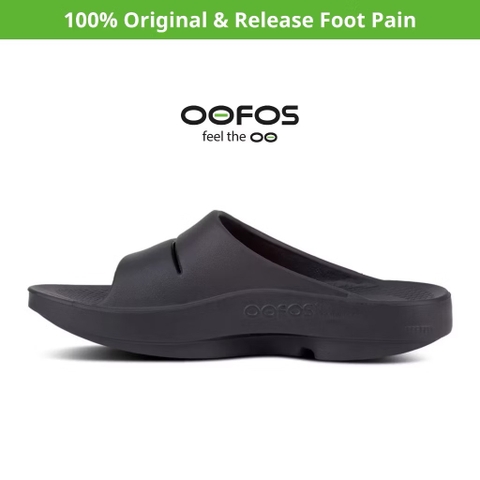 Dép phục hồi sức khoẻ chính hãng OOFOS - Dép Unisex Healthy - Đen