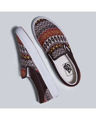 Giày Vans chính hãng Slip on Fair Isle  Brown/Multicolor