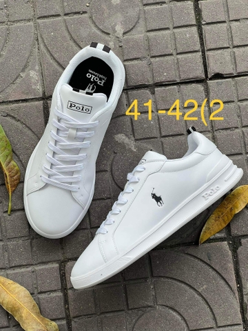 Giày sneaker hàng hiệu Polo Ralph Lauren Heritage Court II White chính hãng - nhiều phối màu Trắng