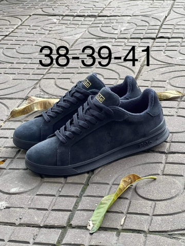 Giày sneaker hàng hiệu Polo Ralph Lauren Heritage Court II 2024 Black chính hãng - nhiều phối màu đen