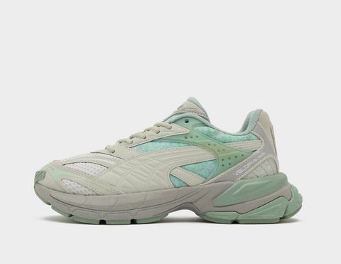 Giày Sneaker Puma Velophasis Rerooted Mint chính hãng - Trắng Xanh - size 40.5 41
