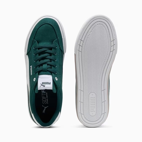 Giày thể thao sneaker chính hãng Puma Court Classic Vulcanised Formstrip Unisex Green White - Xanh lá trắng