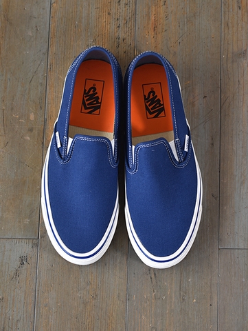 Giày Sneaker Vans chính hãng Anaheim Factory Slip-On 48 Deck DX Navy - Xanh