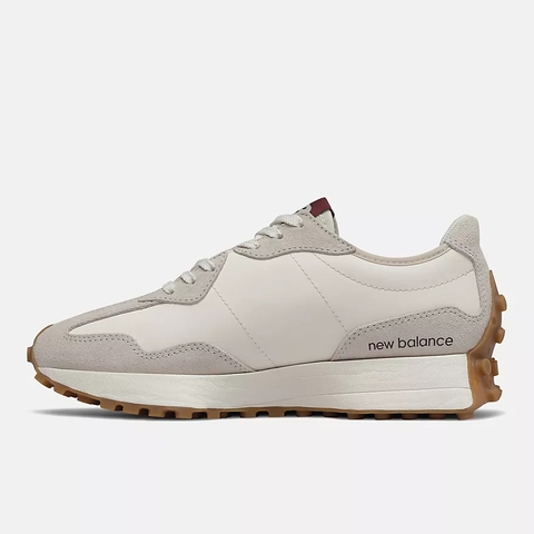 Giày Sneaker New Balance 327 Burgundy chính hãng Classic [Top Best Seller] - Có big size - Trắng đỏ