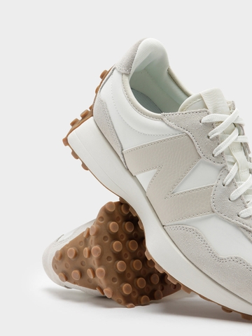 Giày Sneaker New Balance 327 chính hãng Classic Cream White Moonbeam [Top Best Seller] - Có big size - Trắng kem