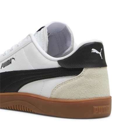 Giày Puma chính hãng CLUB 5V5 Black White Gold Gumsole Suede - Trắng đen đế gum
