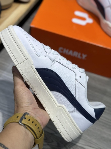 Giày sneaker Puma chính hãng CA White Navy - Trắng phối xanh - size 40.5 42.5