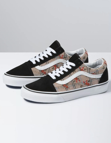 Giày Vans chính hãng Old Skool Glen Plaid Floral