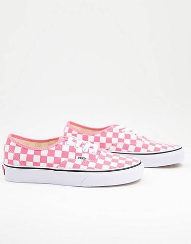 Giày Vans chính hãng Authentic Checkerboard Pink - Hồng