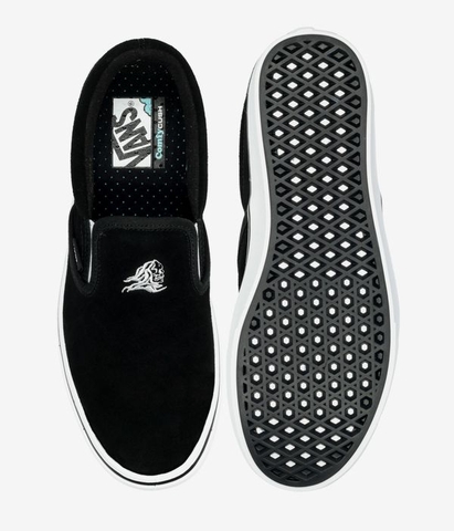 Giày Vans chính hãng Slip on Sixty Sixer Comfycush Black White