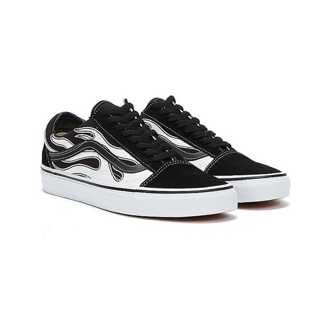 Giày Vans Chính Hãng Old Skool Black Flame / True White