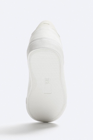 Giày sneaker Zara chính hãng All White Classic - Trắng Dáng cổ điển
