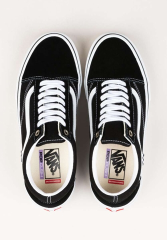 Giày Vans chính hãng Old Skool Skate Black White