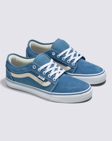 Giày Sneaker Vans chính hãng Chukka Low SIDESTRIPE CREAM / LIGHT NAVY - Xanh