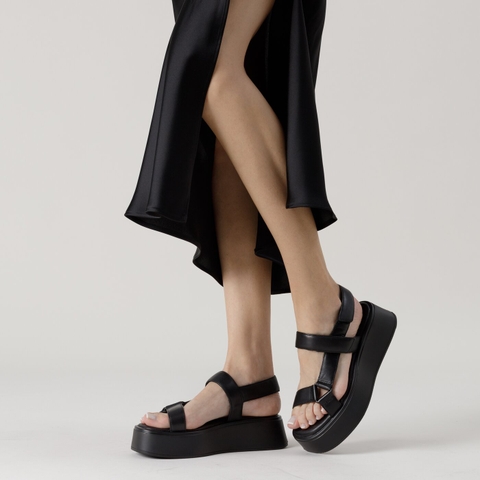 Giày sandal đế cao chính hãng Vagabond Shoemakers Courtney Platform Black