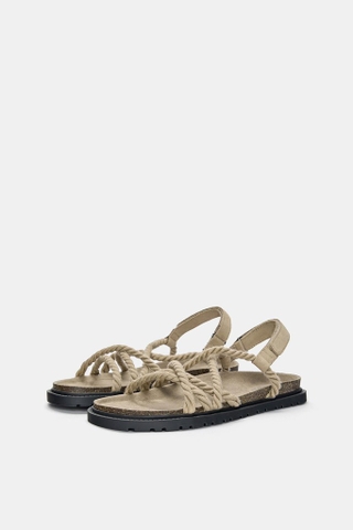Giày sandals chính hãng Pull&Bear Cord Beige- Be