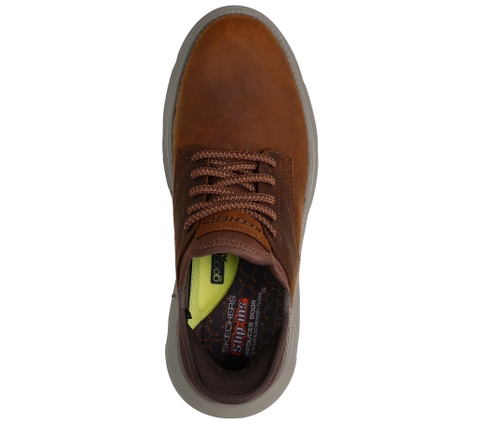 Giày Skechers Oxford chính hãng Slip-ins Garza Gervin Brown - Nâu