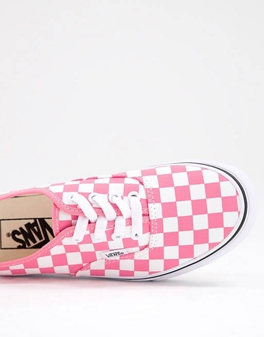 Giày Vans chính hãng Authentic Checkerboard Pink - Hồng