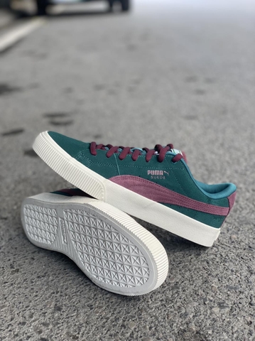 Giày Puma Suede chính hãng size 41 - màu nâu - màu xanh rêu
