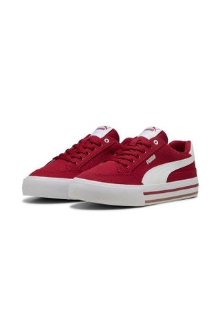 Giày thể thao sneaker chính hãng Puma Court Classic Vulcanised Formstrip Unisex Red White - Đỏ trắng