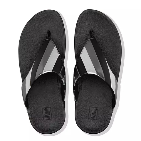 Dép xỏ ngón FitFlop chính hãng LOTTIE  Rainbow Patchwork Toe-Posts - 2 màu Đen và Hồng - size 36 37 38 39 40