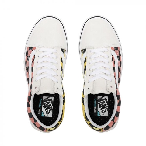 Giày Vans chính hãng ComfyCush Old Skool MIXED MEDIA WHITE