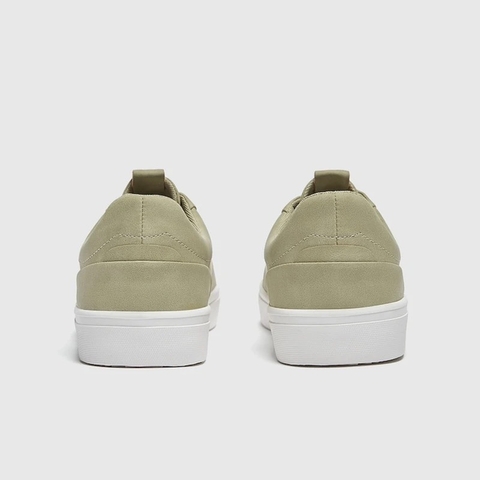 Giày sneaker Pull&Bear chính hãng Olive Classic - Xanh rêu Dáng cổ điển