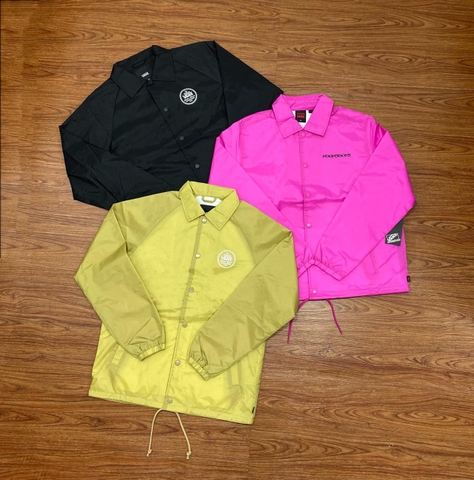 Áo khoác gió chính hãng Vans X Noon Goons Stacked Coaches Jacket - Đen - Hồng